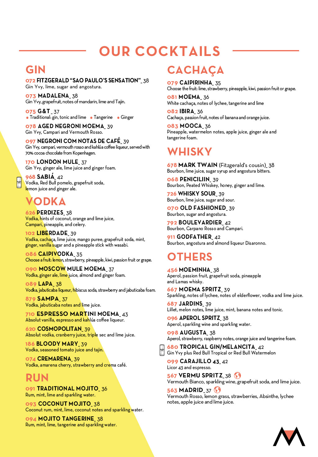 English menu - Page 3