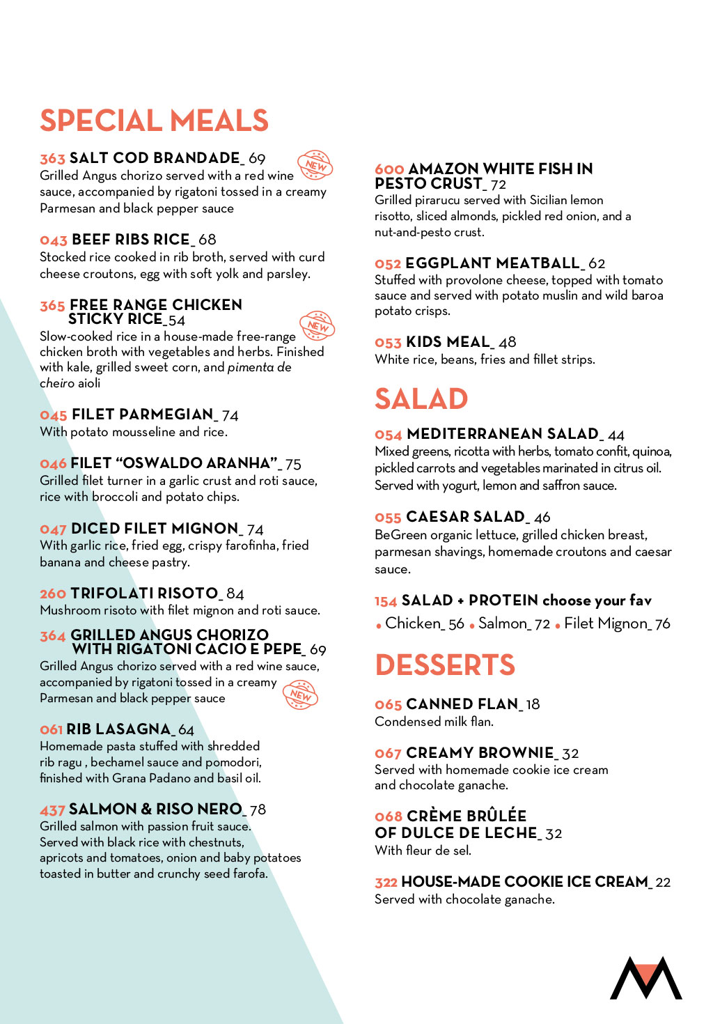 English menu - Page 5