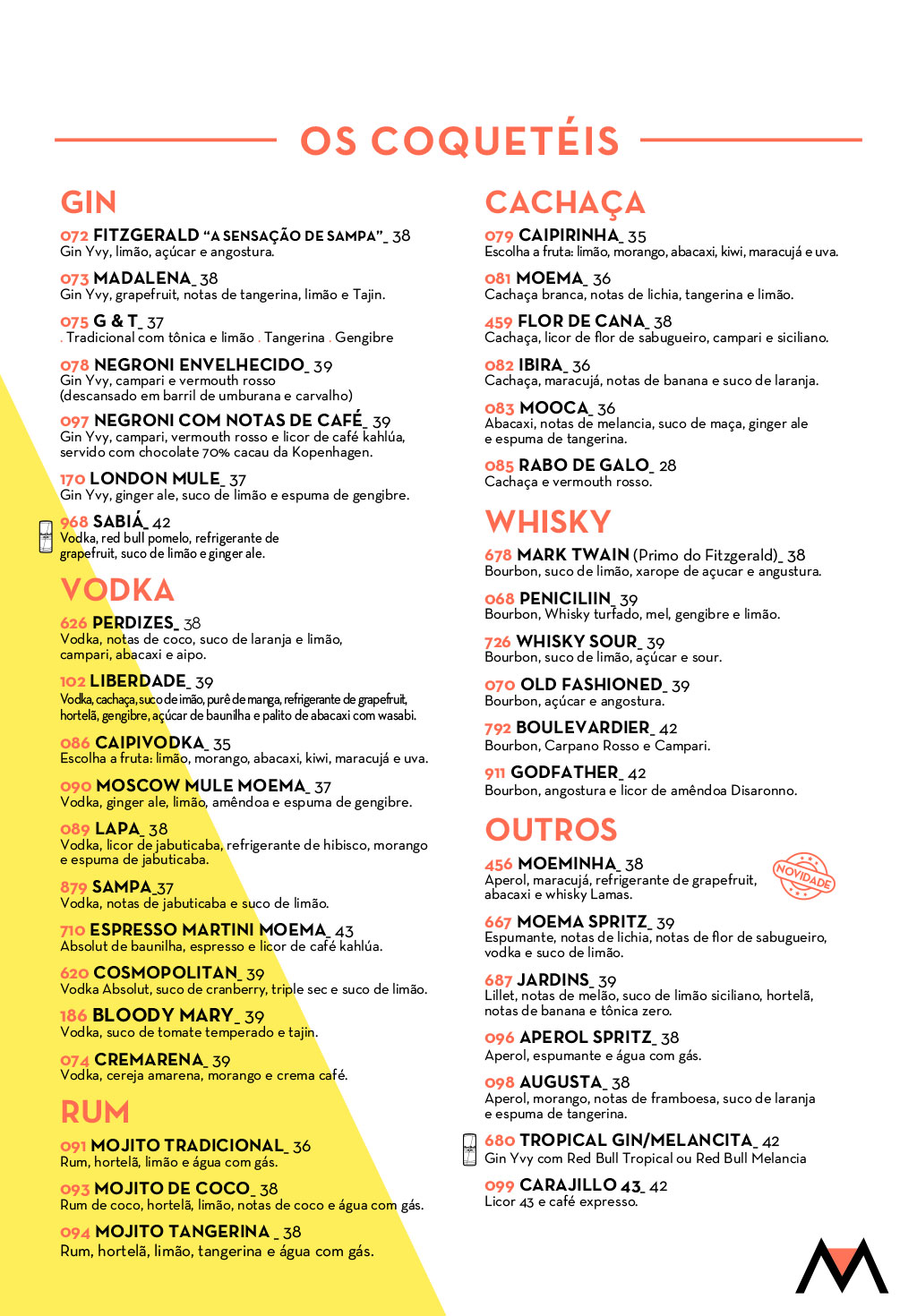 Veja o cardápio em português - Página 4