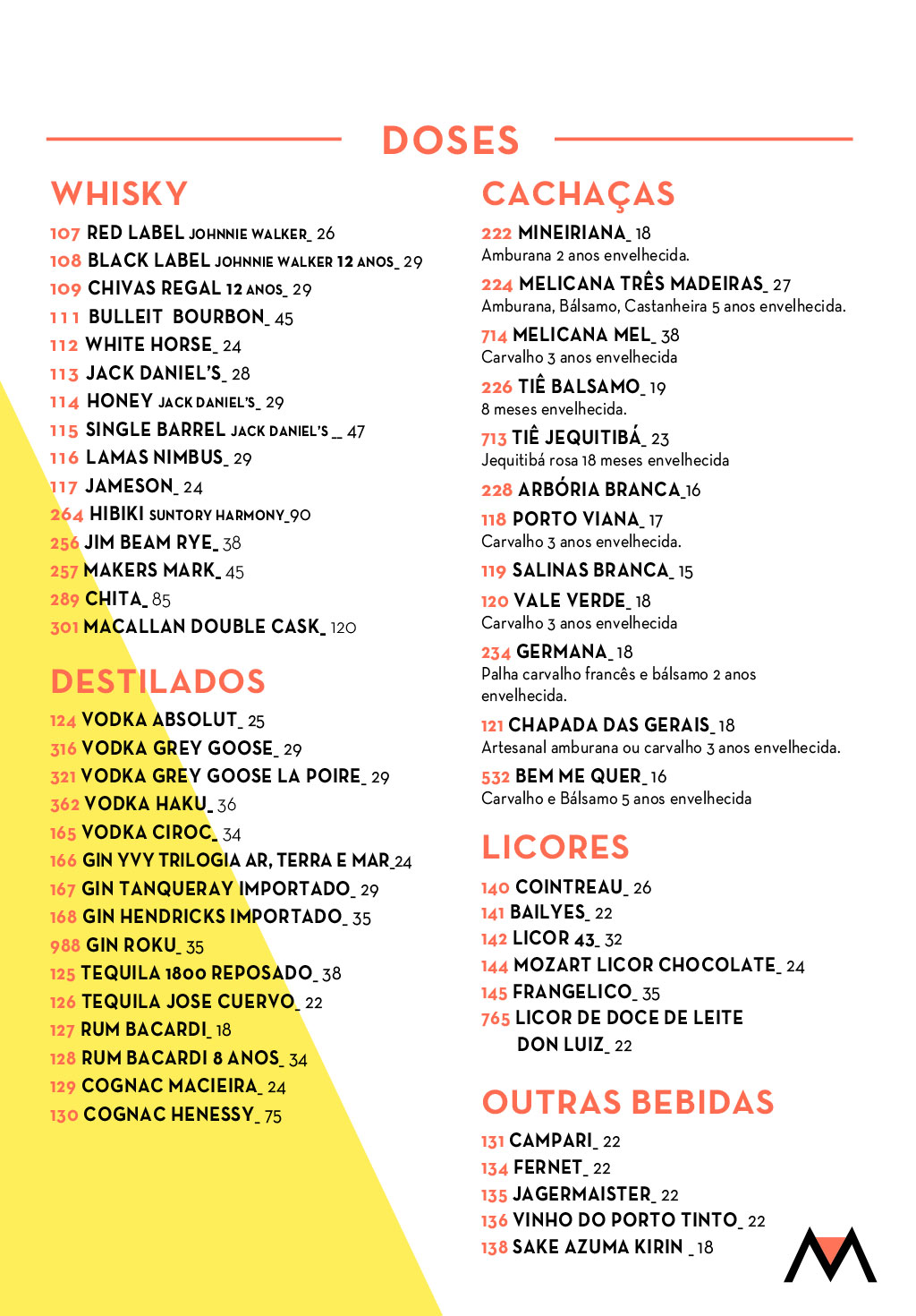 Veja o cardápio em português - Página 7