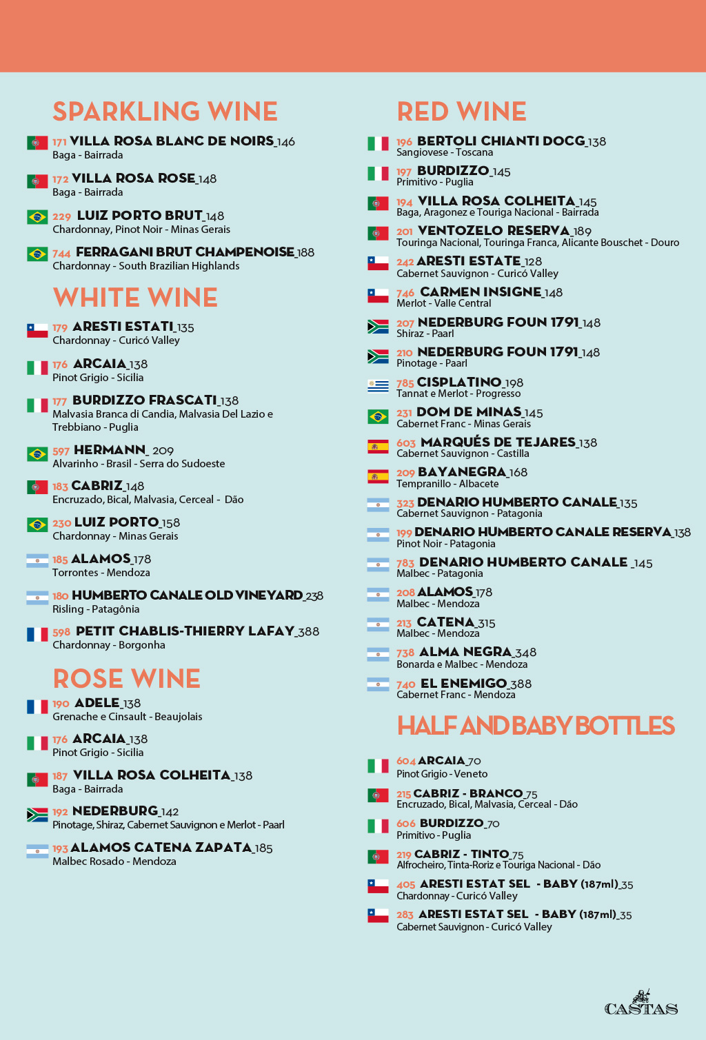 English menu - Page 7