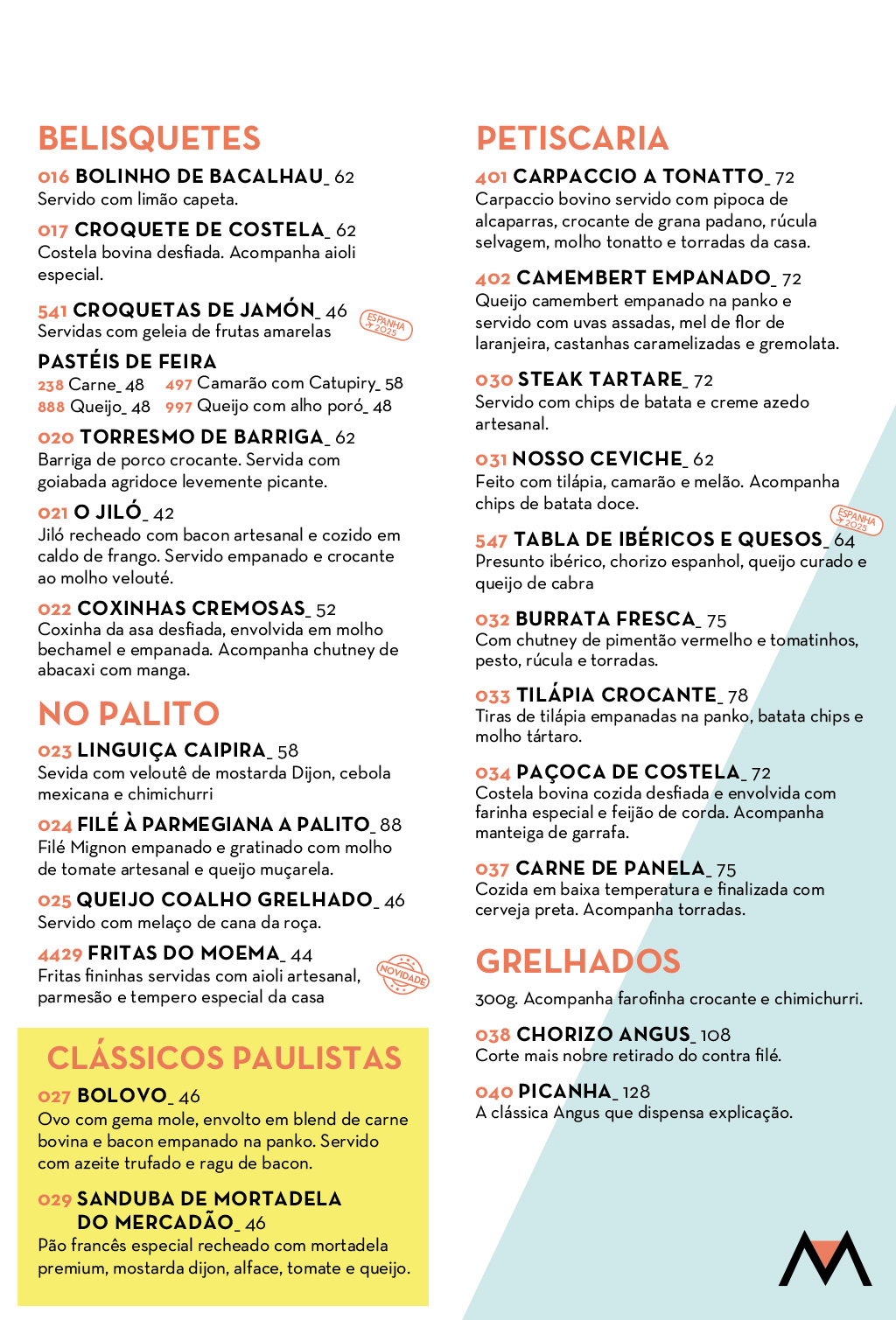 Cardápio 3