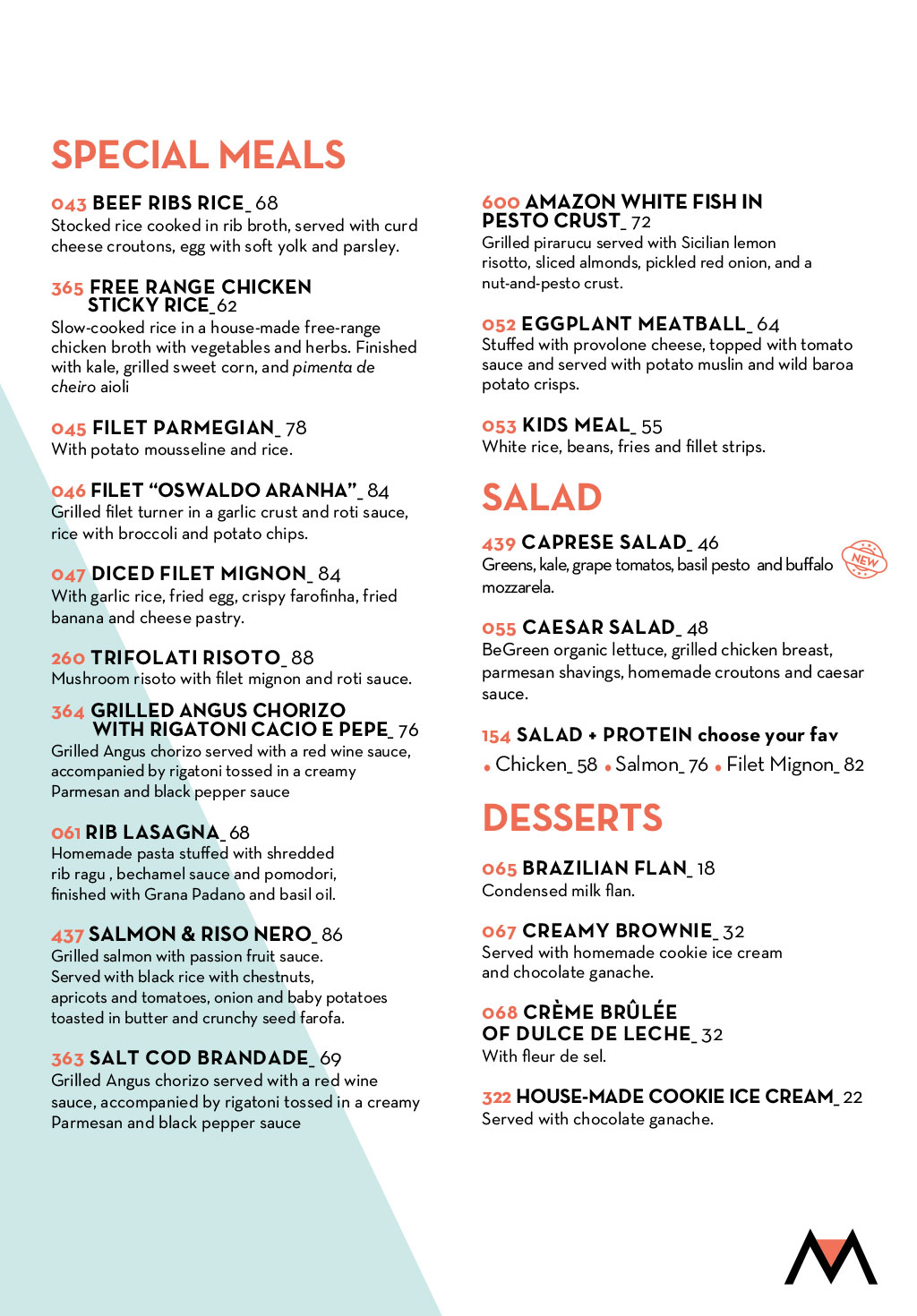 English menu - Page 6