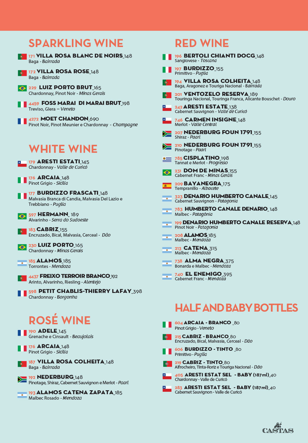 English menu - Page 9